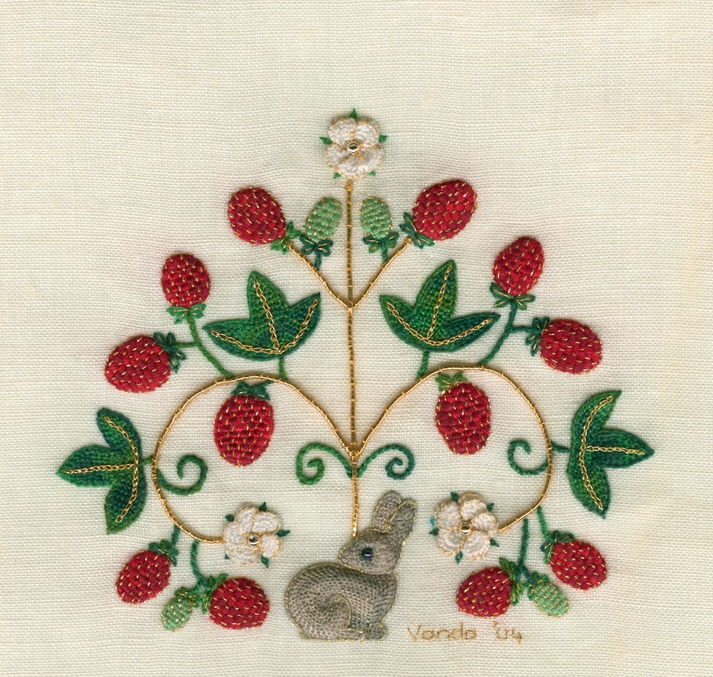 elizabethan hare strawberries