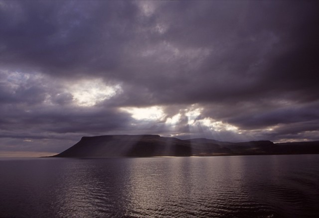 Departing Westfjords Sunlight