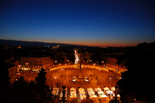The Piazza del Popolo from the Pincio Hill - Roma