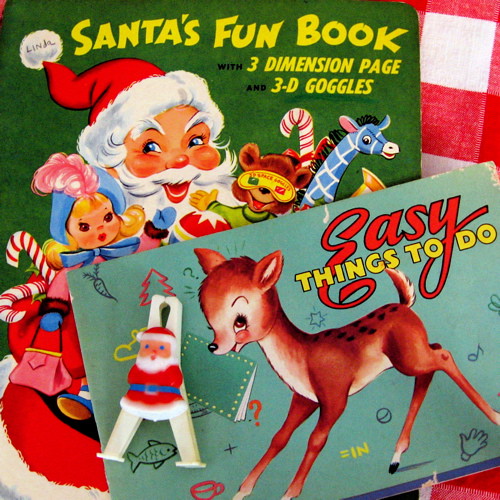 Vintage Christmas Activity Books
