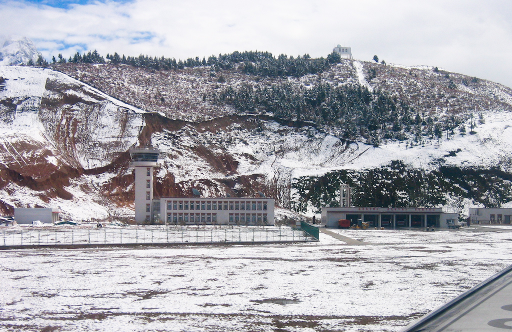 Last view of Jiuzhaigou airport