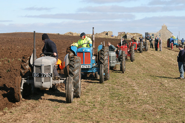 vintage ploughing