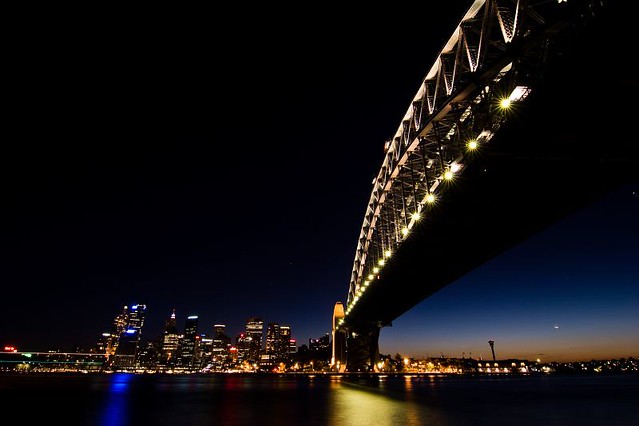 Night image of Sydney