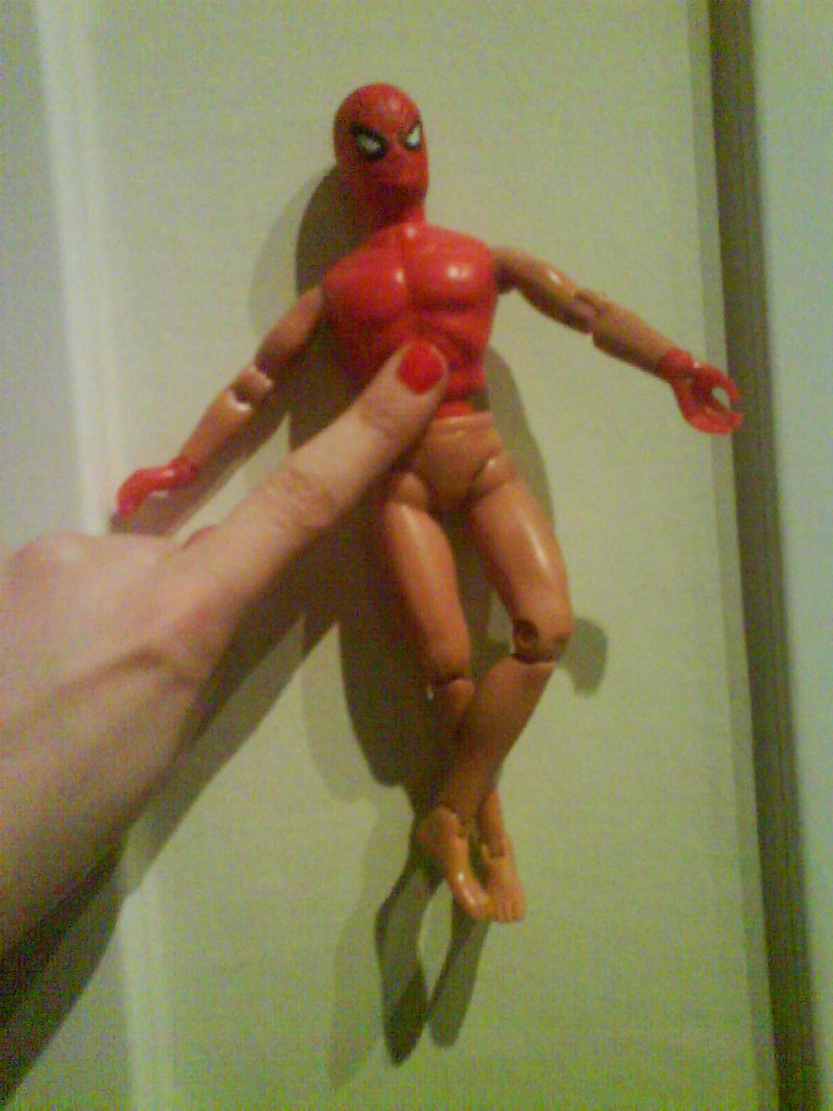 Nude spiderman Captain Marvel