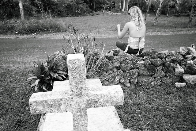 easo cemetery on Lifou island, New Caledonia