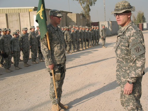 59th MP Company receives 3rd ID combat patch (2) | by taskforcemarne