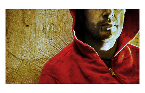 Red hoodie by Paddy McDougall