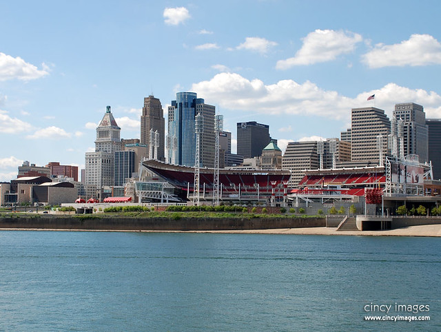 Cincinnati Skyline & Great American Ballpark