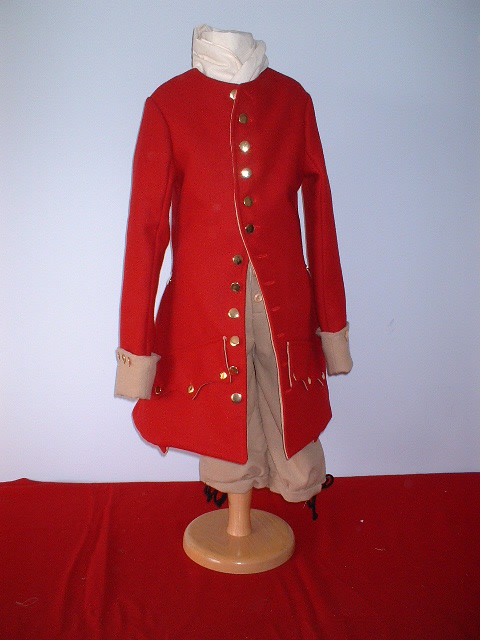 Early 18th century soldier's uniform