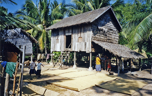 Cambodian village near Kampong Thom