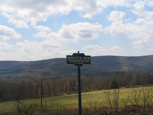 2005 signs mountains spring pennsylvania ruralscenes us220