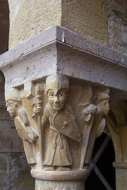 Capitals in the cloister, Abbey of Conques