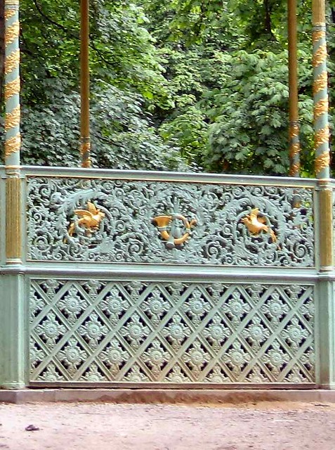 Bandstand in the park, details