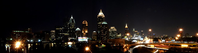 Atlanta at Night Panoramic