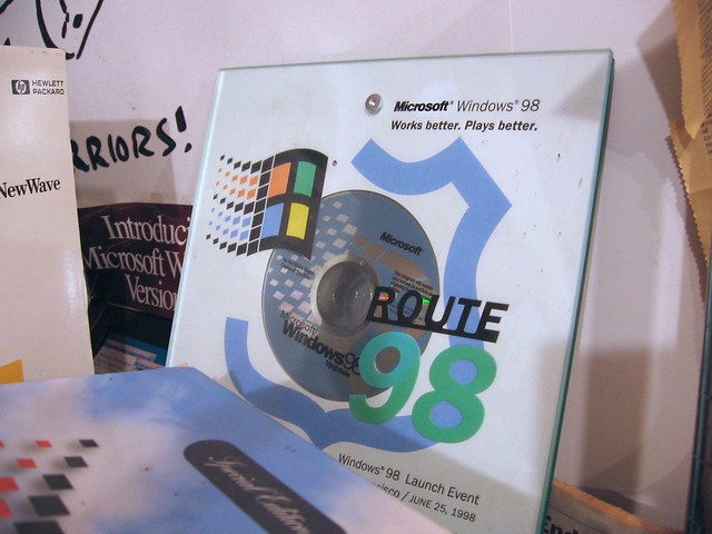 Windows 98 launch event memorabilia