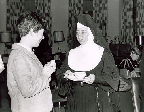 Guest Lecturers (04) - First Math Club Lecture 1967-1968, Mary Fraluir with Sister Mary Joel