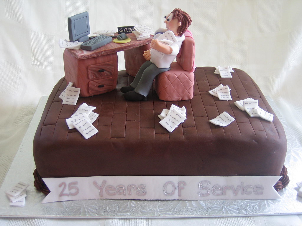 25th Work Anniversary Cake.
