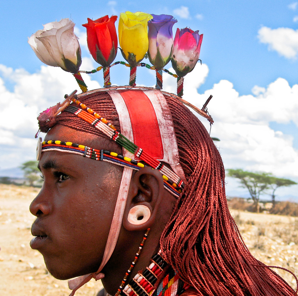 Samburu Moran Warrior Many Hours Are Spent By Warriors