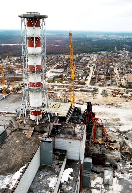 Chernobyl Sarcophagus - Construction of Cascade Walls