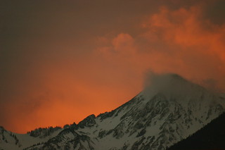 Mountains on fire / Alpenglühn