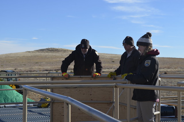 RMANWR Staff Operating Gates of Bison Corral