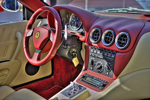 2005: Ferrari 575 M Maranello interior HDR, Canon 1DmkII. C…