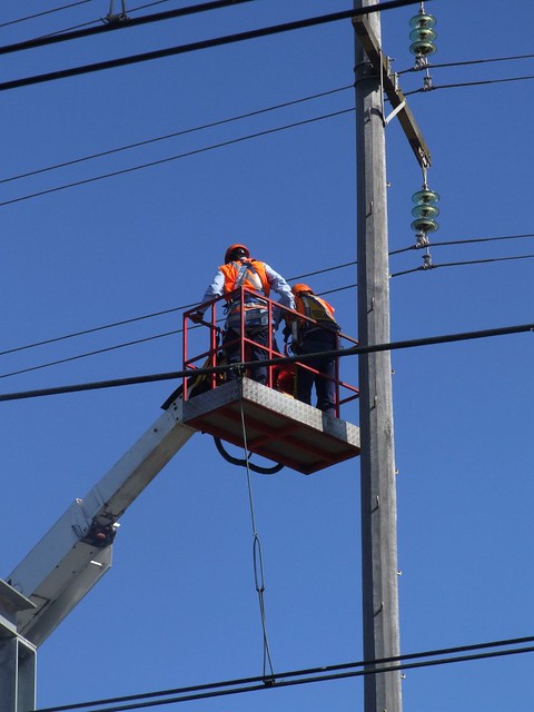 Men at Work - The power was out at North Wollongong Train station