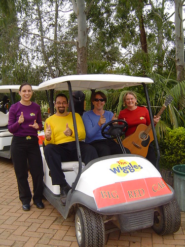 The wiggles and their Bid Red Cart