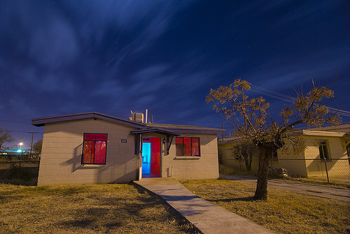 abandoned night texas neighborhood elpaso