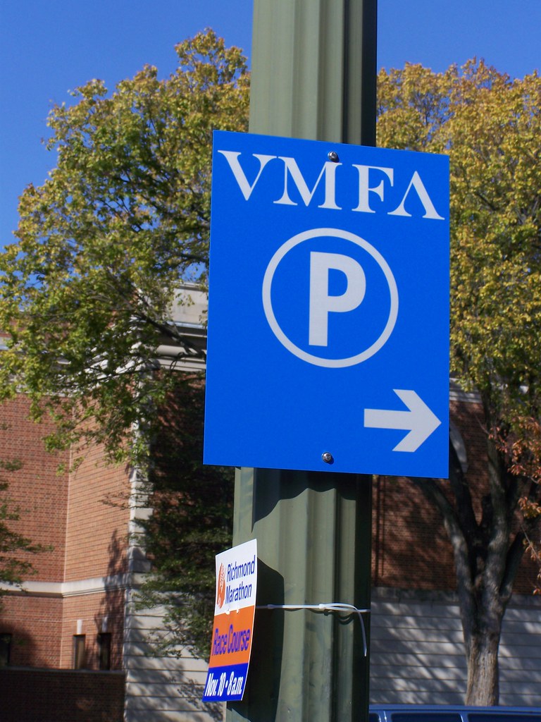 Parking sign, Virginia Museum of Fine Arts Richard