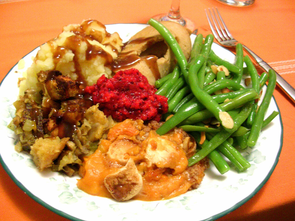 a vegan thanksgiving plate | rabi w | Flickr