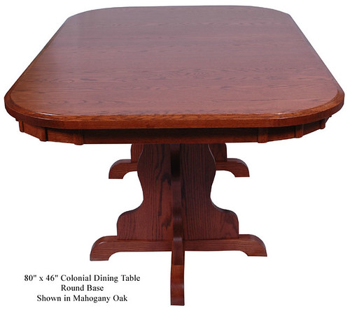 Table - Colonial with Round Base | by harmonycedar