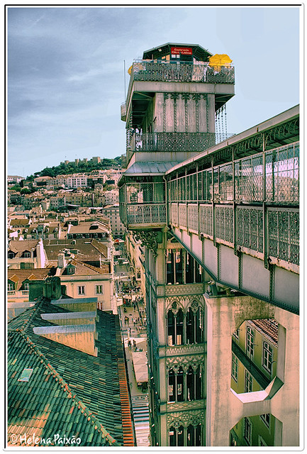 Lisboa vista do Elevador de Sta. Justa I