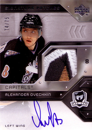 2006-07 The Cup - Alexander Ovechkin - Signature Patches #SP-AO 74/75 | by bugula