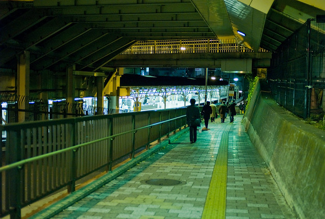 Ueno Station running late on New Years
