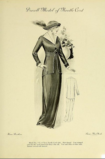 Fashion of 1913 - Drecoll Model of Needle Cord
