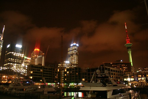 Auckland at night