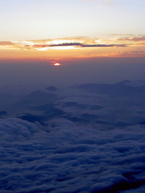 Sunrise from Mount Fuji