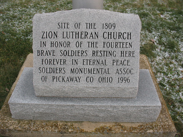 Marker in Zion Cemetery