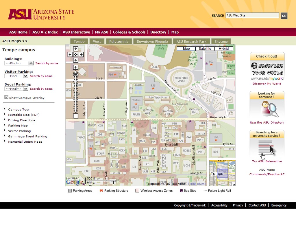Arizona State University - Image Overlay | ASU Maps Related … | Flickr