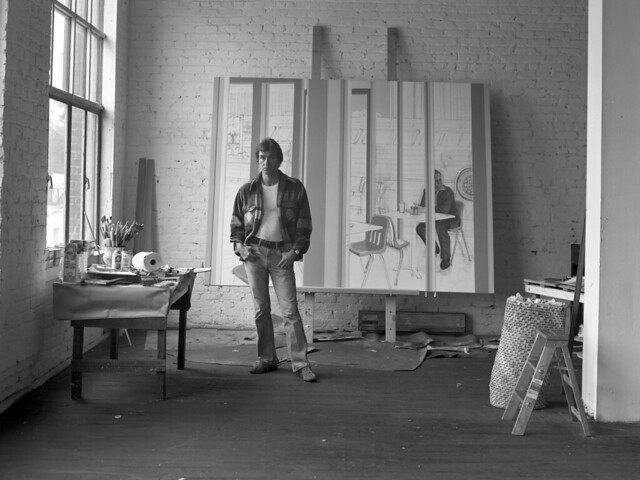 Norman Sunshine in his studio, 12 April 1978