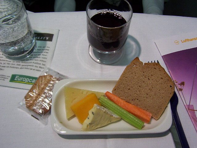 Lufthansa  German Airlines Cheese Plate