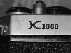 After close to thirty years of use, the metal on my childhood Pentax K-1000 is no longer shiny.