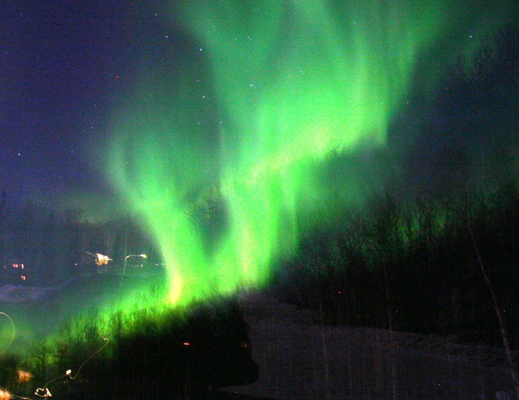 Northern Lights over Fairbanks - I think the tripod moved on this one! (IMG_4580a)