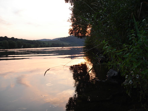 Merl 093 by Alex Hopkins, Sunset on the riversunset reflection clouds river germany merl moselvalley alexhopkins
