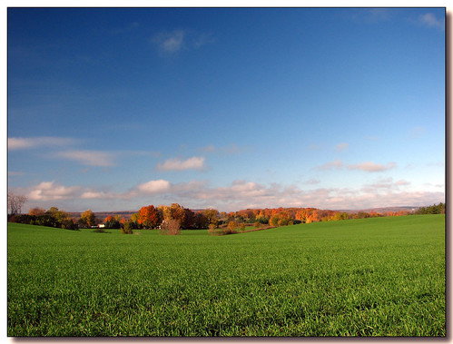 morning blue autumn sky ontario canada green fall field clouds landscape colours lisas explore allrightsreserved caledon interestingness105 i500 3893 copyrightlisastokes