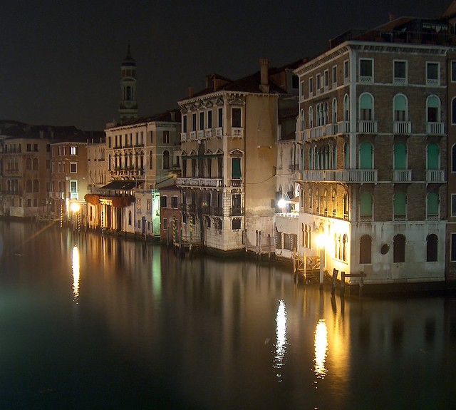 buildings on canal grande, venezia