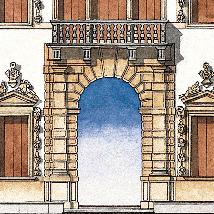 Palladio detail of Villa Contarini