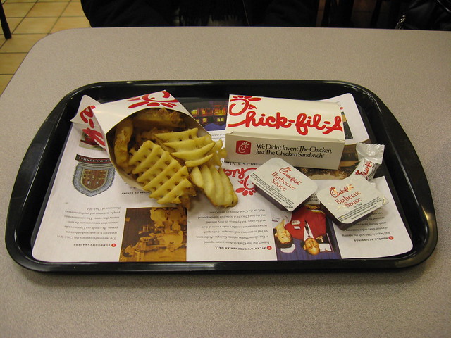 Chick-fil-A: Lunch tray