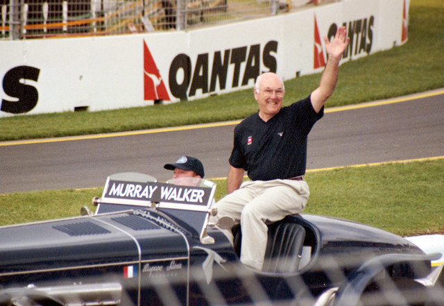 Murray Walker (the year he retired) got an awesome response from the spectators